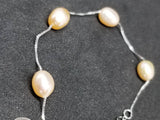 Pink Natural Freshwater 7mm Pearls Bracelet