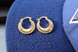 18k Gold Punjabi Nattiyan Minimalist Hoops Pair