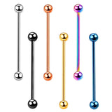 14g Anodized Titanium, Scaffold Barbells Industrial Earrings