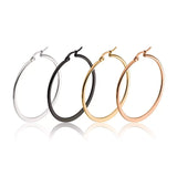 Titanium Large Hoops Pair, Hypoallergenic, Jewellery, 50mm, 60mm
