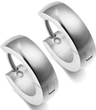 Titanium Gold Snap Back Hoop Earring Pair, Hypoallergenic
