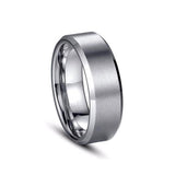 Titanium Silver Ring, Hypoallergenic, Silver Titanium Ring
