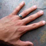 Titanium Silver Ring, Hypoallergenic, Silver Titanium Ring