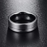 Titanium Silver Ring, Hypoallergenic, Silver Titanium Ring