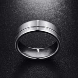 Titanium Silver Ring, Hypoallergenic, Silver Titanium Ring