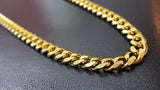 18k Gold Titanium Boxer Cuban Chain