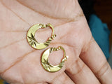 18k Gold Titanium Nattiyan Hoop Earrings, Karan Aujla Nattiyan Earrings