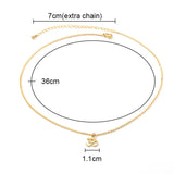 Rose Gold Titanium Om Pendant Necklace, Thin Rose Gold Chain