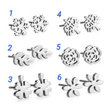 Silver Titanium Waterproof Push Back Studs