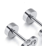 Titanium Gold Heart of Love Screw on Studs Pair, Hypoallergenic