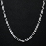 Silver Titanium Chain, Silver Chain, Chains, Waterproof, Gifts For Men