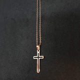 Titanium Cross Chain, Gold Cross Chain, Silver Cross Chain, Men chain
