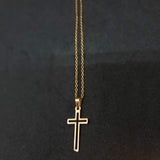 Titanium Cross Chain, Gold Cross Chain, Silver Cross Chain, Men chain