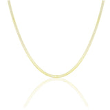 18k Gold Titanium Herringbone Chain