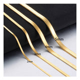 18k Gold Titanium Herringbone Chain