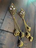 Indian Earrings, Long Hanging Jhumka Earrings, Indian Jewelry