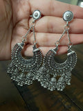 Indian Earrings, Long Hanging Jhumka Earrings, Indian Jewelry