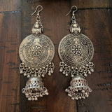 Indian Earrings, Long Hanging Jhumka Earrings, Indian Jewelry