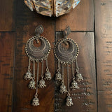 Indian Earrings, Long Hanging Jhumka Earrings, Indian Jewelry
