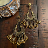 Indian Earrings, Long Hanging Jhumka Earrings, Indian Jewelry