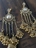 Indian Earrings, Long Hanging Jhumka Earrings, Indian Jewelry