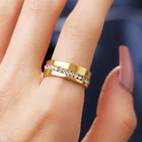 Titanium Gold Ring, Hypoallergenic, Gold Titanium Ring, Titanium Band