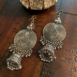 Indian Earrings, Long Hanging Jhumka Earrings, Indian Jewelry
