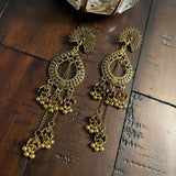 Indian Earrings, Long Hanging Jhumka Earrings, Indian Jewelry