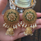 Indian Earrings, Long Hanging Jhumka Earrings, Indian Jewelry