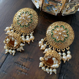 Indian Earrings, Long Hanging Jhumka Earrings, Indian Jewelry