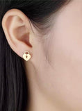 Titanium Gold Earrings, Gold Studs, Earrings, Gold Push Back Earrings