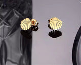 Titanium Gold Earrings, Gold Studs, Earrings, Gold Push Back Earrings