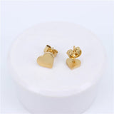 Titanium Gold Earrings, Gold Studs, Earrings, Gold Push Back Earrings