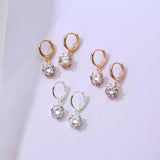 Rose Gold Snap Back Hoop Earring Pair, Hypoallergenic, Minimalist