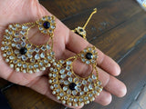 Indian Earrings, Tikka and Earrings Set, Indian Jewelry