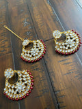 Indian Earrings, Tikka and Earrings Set, Indian Jewelry