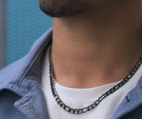 Black Titanium Chain, Black Chain, Chains, Waterproof, Gifts For Men