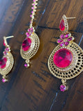 Indian Earrings, Tikka and Earrings Set, Indian Jewelry