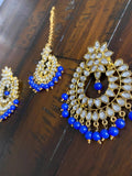 Indian Earrings, Tikka and Earrings Set, Indian Jewelry