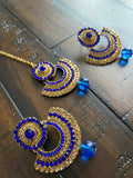 Indian Earrings, Tikka and Earrings Set, Indian Jewelry