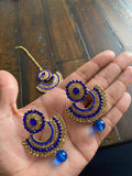 Indian Earrings, Tikka and Earrings Set, Indian Jewelry