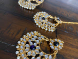 Indian Earrings, Tikka and Earrings Set, Indian Jewelry