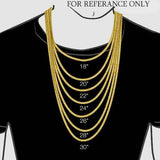 18K Gold Titanium Cuban Chain