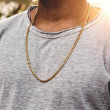 18K Gold Titanium Cuban Chain